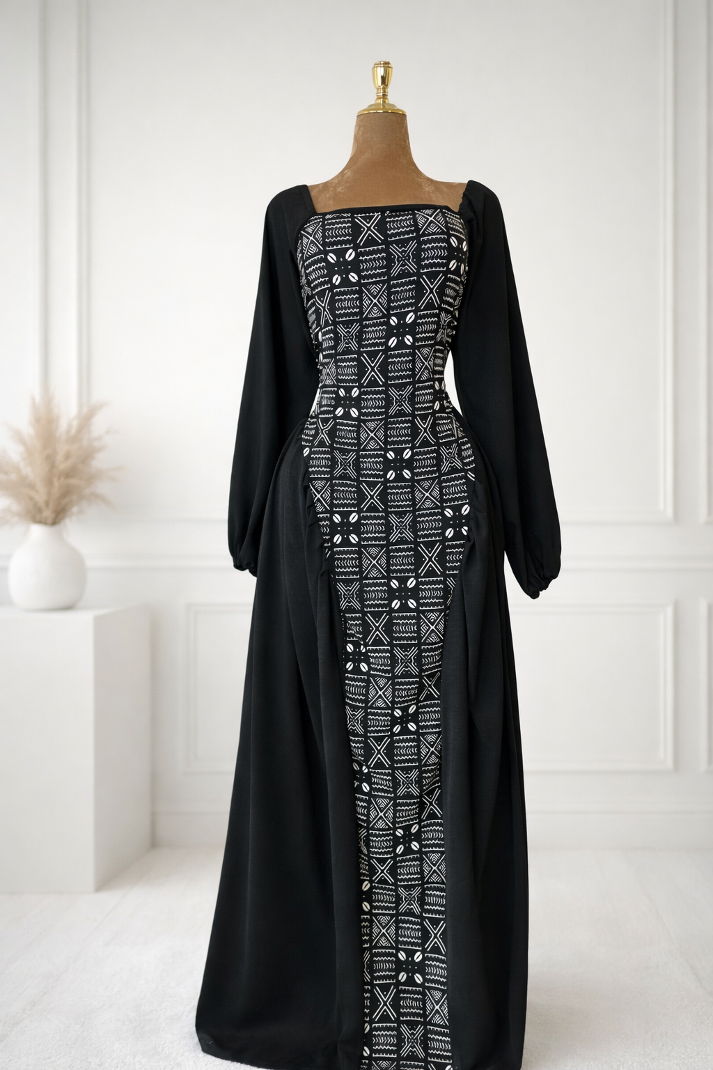 Robe Candy – Motif Bogolan Noir – Image 2