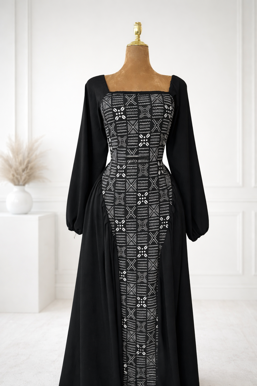 Robe Candy – Motif Bogolan Noir